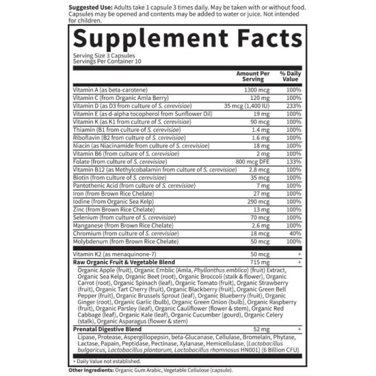 Garden Of Life Vitamin Code / RAW Prenatal 30 капсули на изгодни цени Garden Of Life Vitamin Code / RAW Prenatal 30 капсули на супер цена
