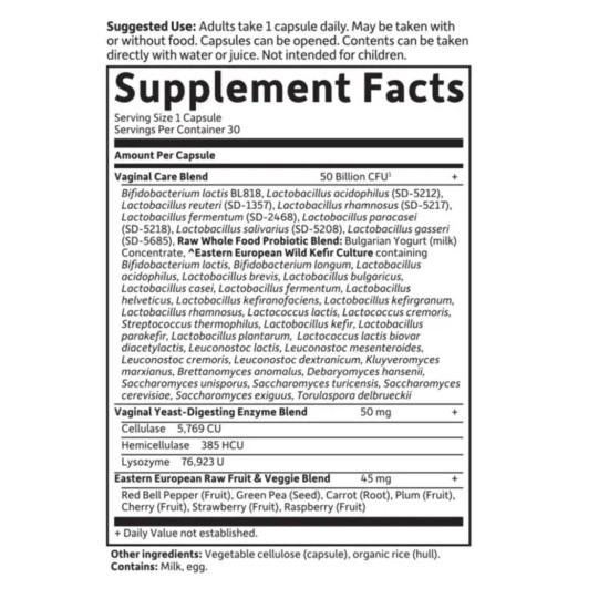 Garden Of Life Raw Probiotics Vaginal Care 30 капсули на изгодни цени Garden Of Life Raw Probiotics Vaginal Care 30 капсули на супер цена