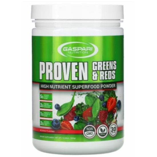Gaspari Nutrition Proven Greens & Reds / High Nutrient Superfood Powder 360 гр на изгодни цени Gaspari Nutrition Proven Greens & Reds / High Nutrient Superfood Powder 360 гр на супер цена