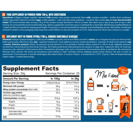 Hero.Lab Protein Blend + Collagen 750 гр на супер цена