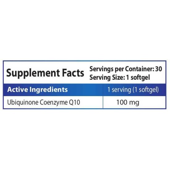 HS Labs CoQ10 - Ubiquinone 100 мг / 30 гел капсули на супер цена