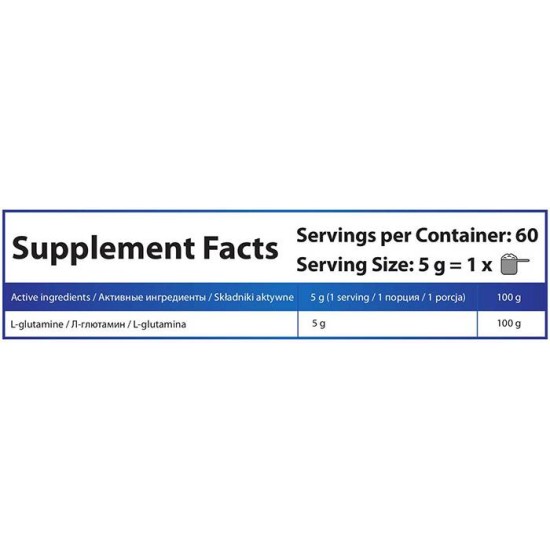 HS Labs Glutamine Powder 300 гр на супер цена