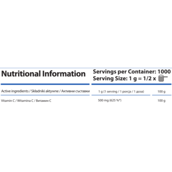 HS Labs VITAMIN C - 500 G на изгодни цени HS Labs VITAMIN C - 500 G на супер цена