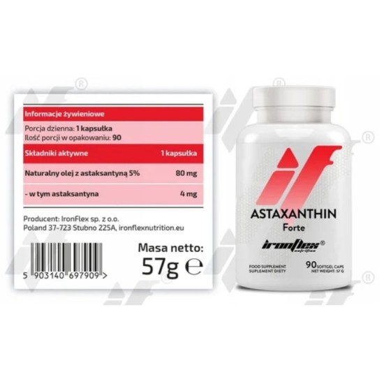 IronFlex Astaxanthin 4 мг / 90 гел капсули на супер цена