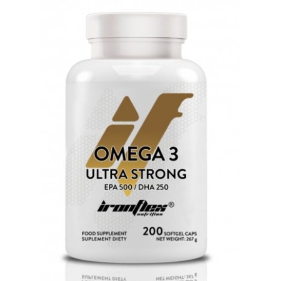 IronFlex Omega 3 Ultra Strong 200 гел капсули на супер цена