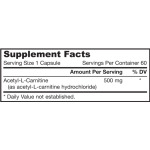 Jarrow Formulas Acetyl L-Carnitine 500 / 60 Caps. на супер цена