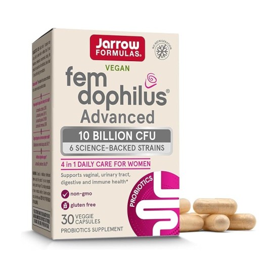 Jarrow Formulas Fem-Dophilus Advanced 10 Billion CFU 30 капсули на супер цена