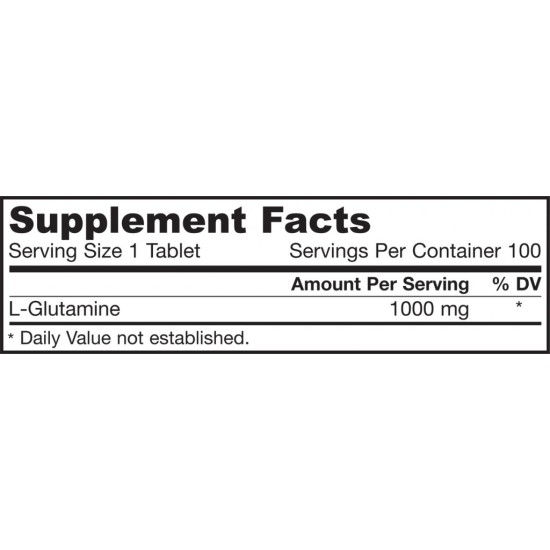 Jarrow Formulas L-Glutamine 100 Easy-Solv® Табл./ 1000 мг. на супер цена