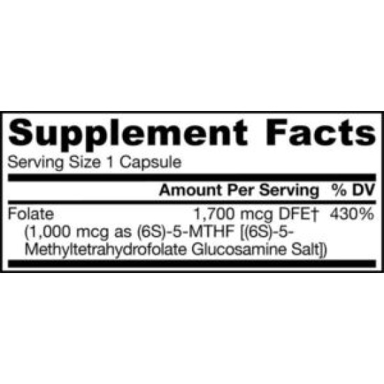 Jarrow Formulas Methyl Folate 100 капс. / 1000 мкг на супер цена