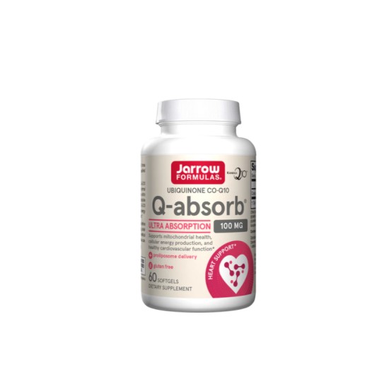 Jarrow Formulas Ubiquinone - Q-absorb® Co-Q10 100 мг / 60 гел капсули на изгодни цени Jarrow Formulas Ubiquinone - Q-absorb® Co-Q10 100 мг / 60 гел капсули на супер цена