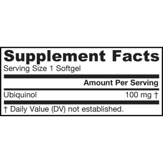 Jarrow Formulas Ubiquinol - QH-absorb® 100 мг / 60 гел капсули на супер цена