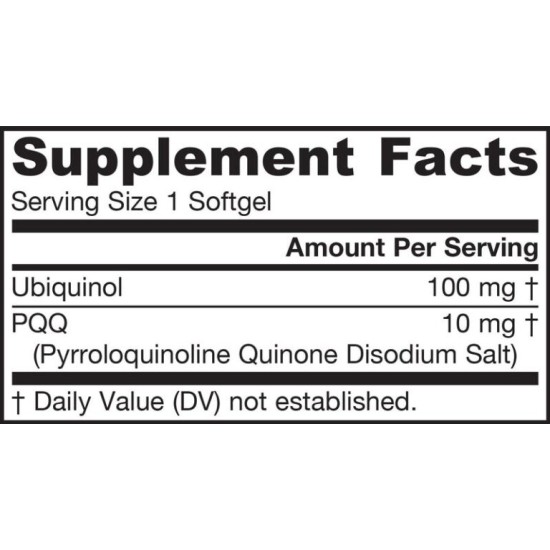 Jarrow Formulas QH + PQQ ™ – 60 Гел- капсули на супер цена