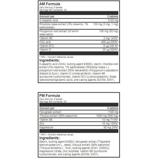 Kevin Levrone LevroTEST AM/PM Formula 2 x 120 капсули / 30 Дози на супер цена