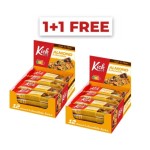 1+1 FREE KICKFIT Bar with Almond & Chocolate Box / 12 x 50 гр на супер цена