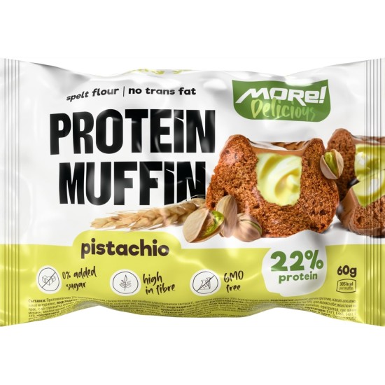 MHN | More Healthy Nutrition Protein Muffin Pistachio 12x60 гр на супер цена