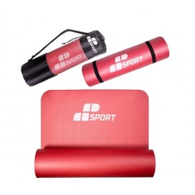 MP Sport NBR Fitness Yoga Mat / Постелка за фитнес и йога / 180см х 60см х 1см - С чанта за носене - червен