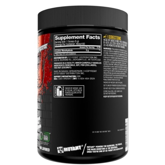 Mutant Pure Creatine Monohydrate 300 гр на изгодни цени Mutant Pure Creatine Monohydrate 300 гр на супер цена