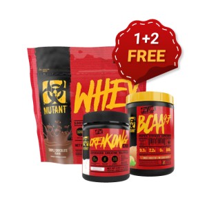 MUTANT 1+2 FREE Whey 2270 гр + Creakong CX8 249 гр + BCAA 9.7 / 30 дози