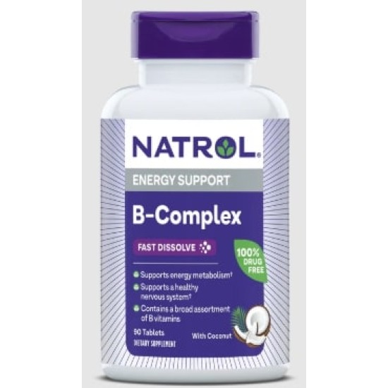 Natrol B Complex Fast Dissolve 90 таблетки на супер цена