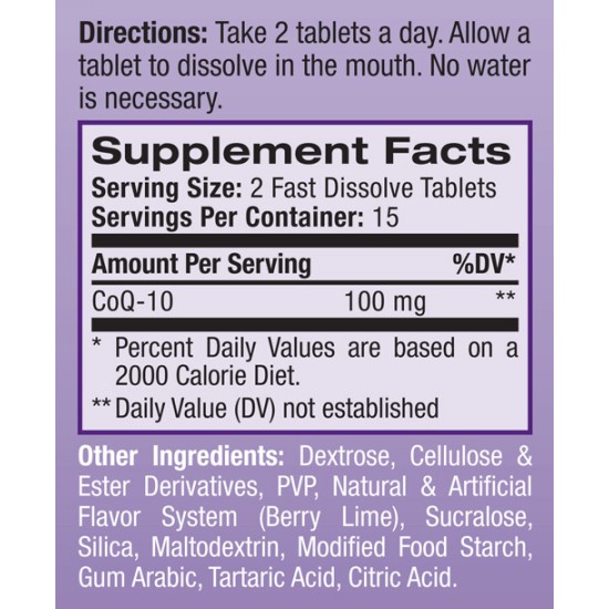 Natrol CoQ-10 Fast Dissolve 100 мг / 30 таблетки на изгодни цени Natrol CoQ-10 Fast Dissolve 100 мг / 30 таблетки на супер цена