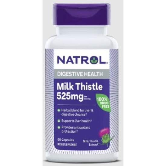 Natrol Milk Thistle Advantage 525 мг 60 таблетки  на супер цена