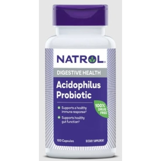 Natrol Acidophilus Probiotic 100 мг / 100 капсули на супер цена