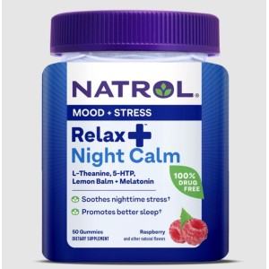 Natrol Relaxia Night Calm 50 дъвчащи таблетки Natrol Relaxia Night Calm 50 дъвчащи таблетки