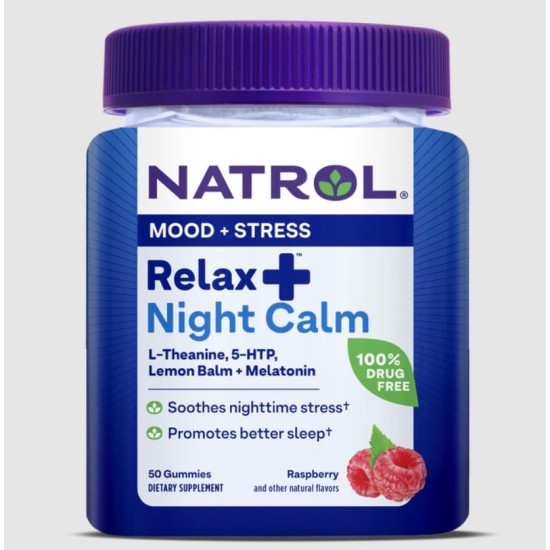 Natrol Relaxia Night Calm 50 дъвчащи таблетки на супер цена