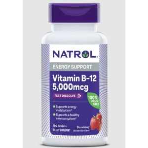 Natrol Vitamin B-12 Fast Dissolve 100 таблетки Natrol Vitamin B-12 Fast Dissolve 100 таблетки