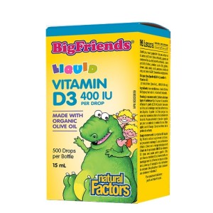 NATURAL FACTORS Big FriendsVitamin D3 400 IU / 15 мл