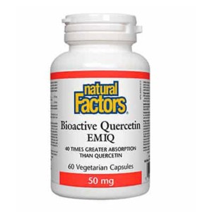 NATURAL FACTORS Bioactive Quercetin EMIQ 50 мг / 60 капсули