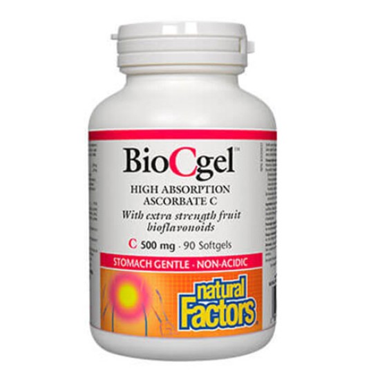 NATURAL FACTORS BioCgel 500 мг / 90 гел капсули на изгодни цени NATURAL FACTORS BioCgel 500 мг / 90 гел капсули на супер цена