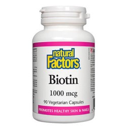 NATURAL FACTORS Biotin 1000 мкг / 90 капсули