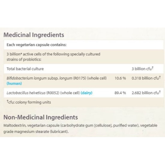 NATURAL FACTORS Calm Biotic® 3 Billion Live Probiotic Cultures / 30 капсули на супер цена