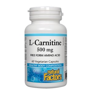 NATURAL FACTORS L-Carnitine 500 мг / 60 капсули