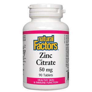 NATURAL FACTORS Zinc Citrate 50 мг / 90 таблетки