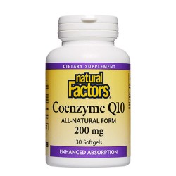 NATURAL FACTORS Coenzyme Q10 200 мг / 30 гел капсули