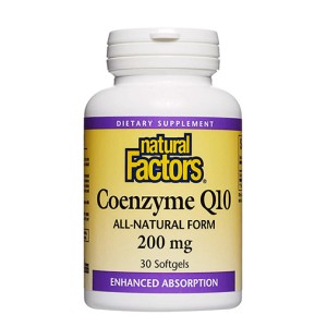 NATURAL FACTORS Coenzyme Q10 200 мг / 30 гел капсули