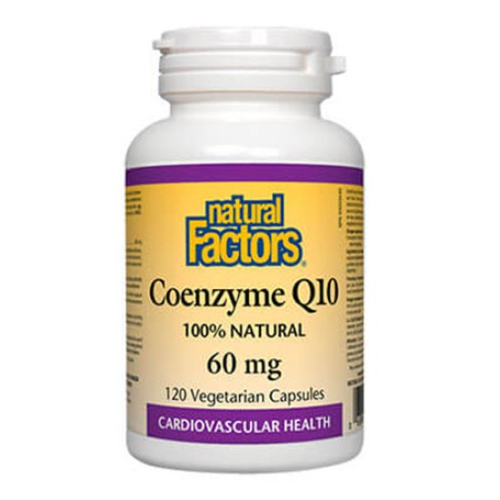 NATURAL FACTORS Coenzyme Q10 60 мг / 120 капсули на супер цена