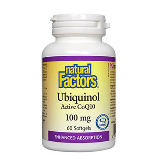 NATURAL FACTORS Ubiquinol Active CoQ10 100 мг / 60 гел капсули на супер цена