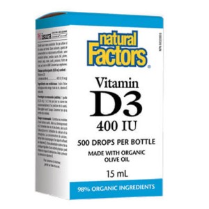 NATURAL FACTORS Vitamin D3 400 IU / 15 мл