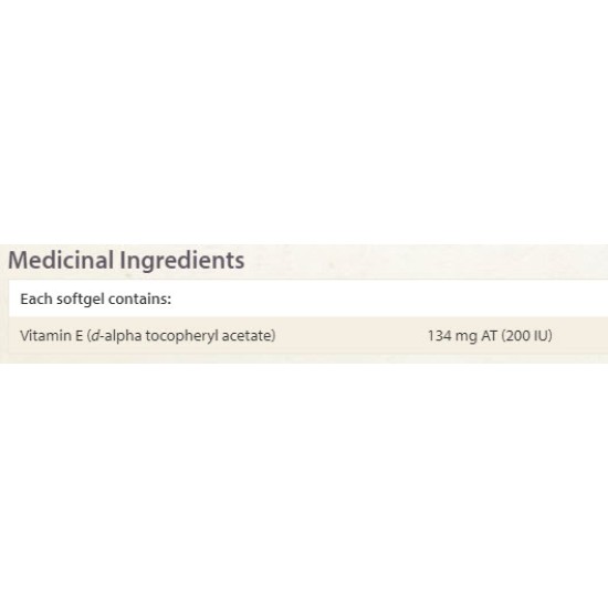 NATURAL FACTORS Vitamin E 100 мг 200 IU / 90 гел капсули на супер цена