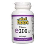 NATURAL FACTORS Vitamin E 100 мг 200 IU / 90 гел капсули на супер цена