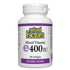 NATURAL FACTORS Vitamin E 268 мг 400 IU / 90 гел капсули
