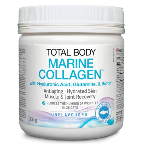 NATURAL FACTORS Total Body Marine Collagen / Fish Collagen 135 гр на супер цена