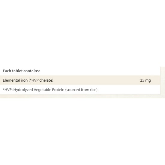 NATURAL FACTORS Iron Chelate 25 мг / 90 таблетки на изгодни цени NATURAL FACTORS Iron Chelate 25 мг / 90 таблетки на супер цена
