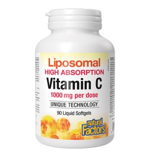 NATURAL FACTORS Liposomal Vitamin C 500 мг / 90 гел капсули