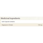 NATURAL FACTORS Magnesium Citrate 150 мг / 60 дъвчаща таблетки на супер цена