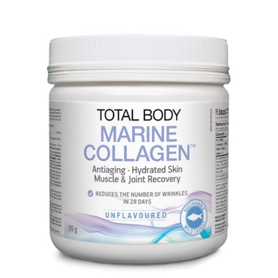 NATURAL FACTORS Total Body Marine Collagen / Fish Collagen 99 гр на супер цена