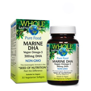 NATURAL FACTORS Marine DHA Vegan omega-3 300 мг / 30 гел капсули